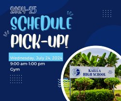 Schedule Pick Up Announcement